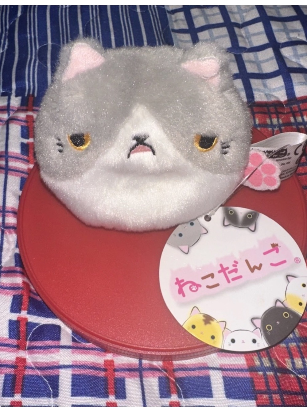 - Neko Dangō Inspired Cute Grumpy Face Bucha